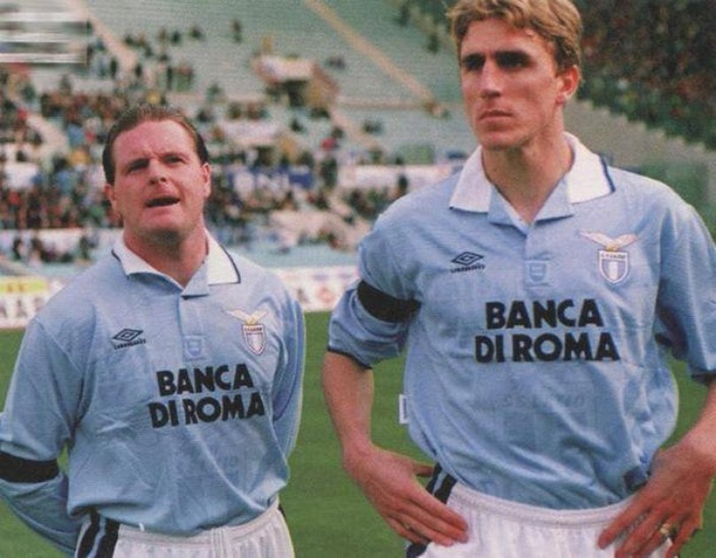 Lazio Training Shirt, 1994/95 - Signed by Bokšić