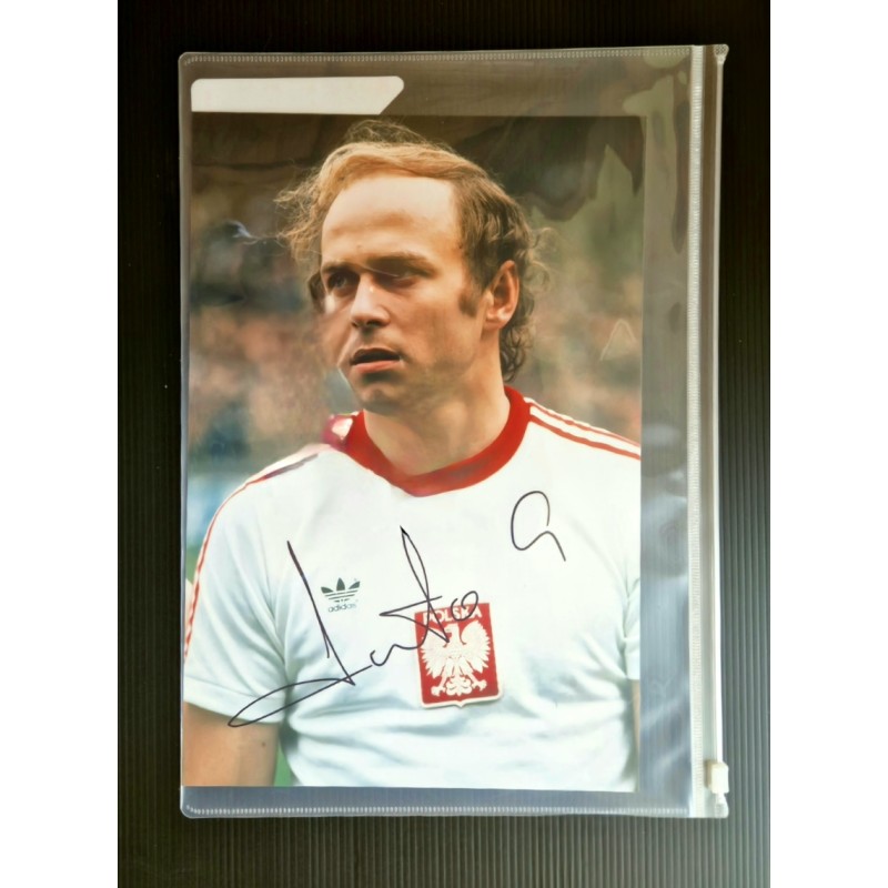 Grzegorz Lato's Poland Signed Picture 