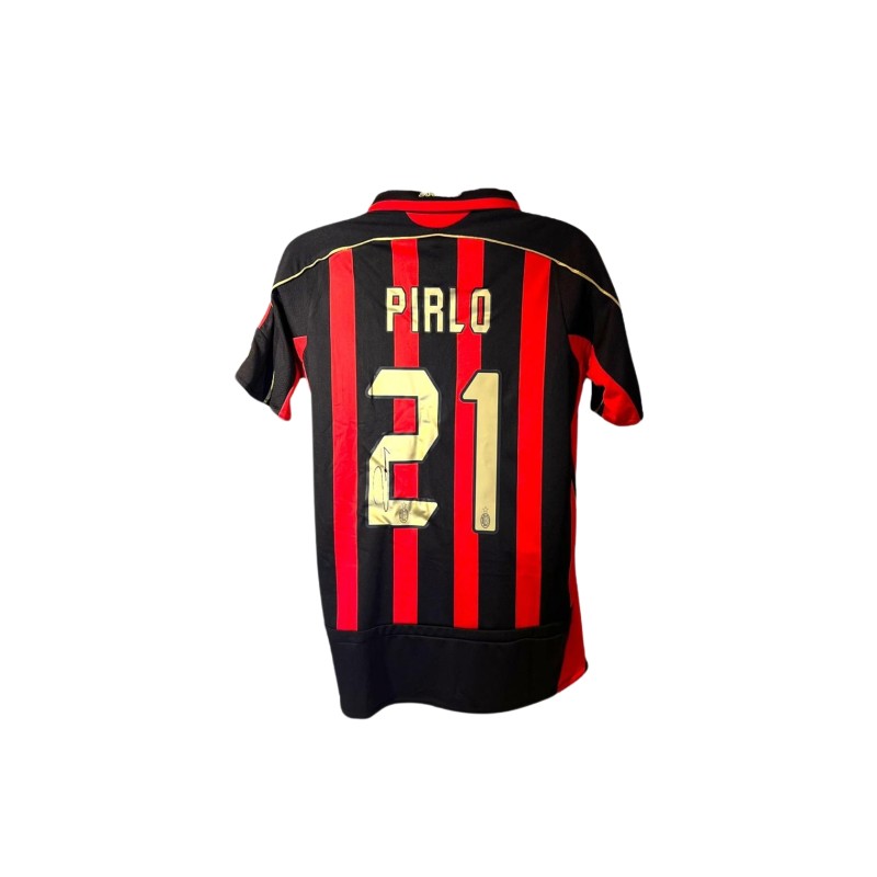 Andrea Pirlo's AC Milan Signed 06/07 Replica Football Shirt