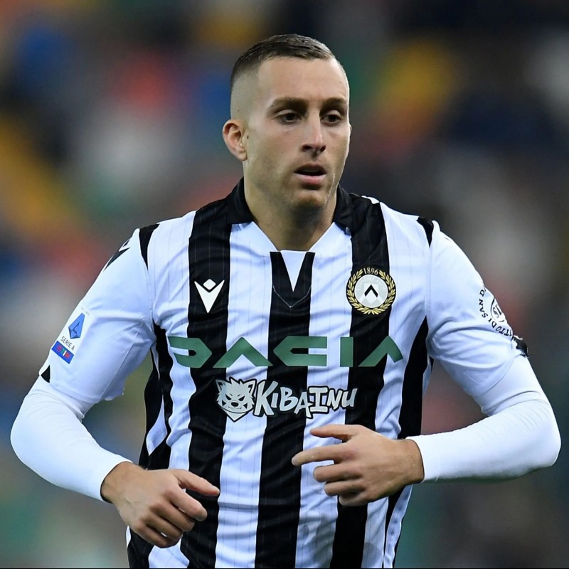 Maglia gara Deulofeu Udinese, 2021/22 - Autografata dalla rosa