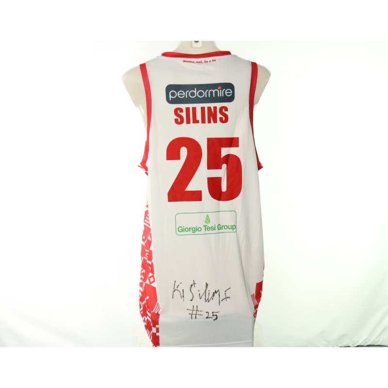 Silins' Estra Pistoia vs Olimpia Milano Signed Unwashed Kit, 2025