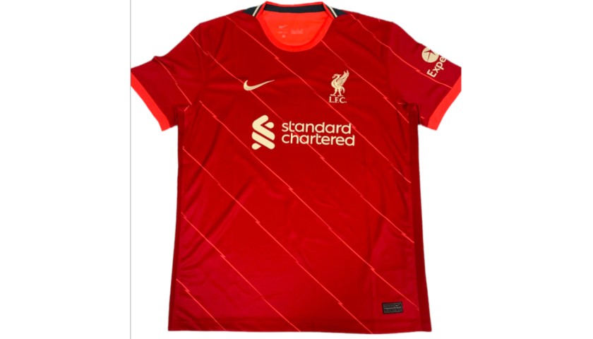 Luis Diaz' Official Liverpool Signed Shirt, 2021/22