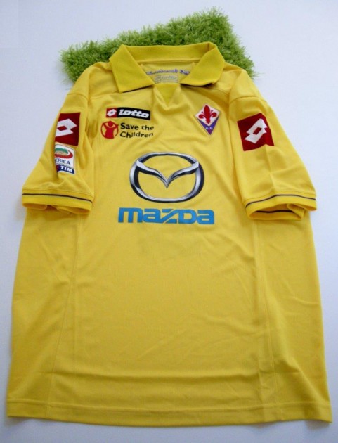 Fiorentina match issued/worn shirt by Jovetic, Serie A 2011/2012
