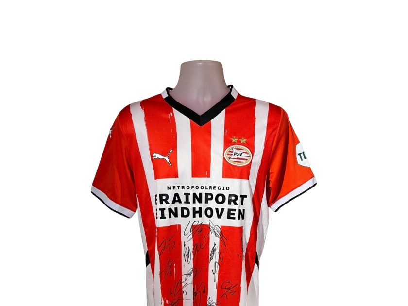 Maglia da calcio multi firmata del PSV Eindhoven per la Champions 2024-25