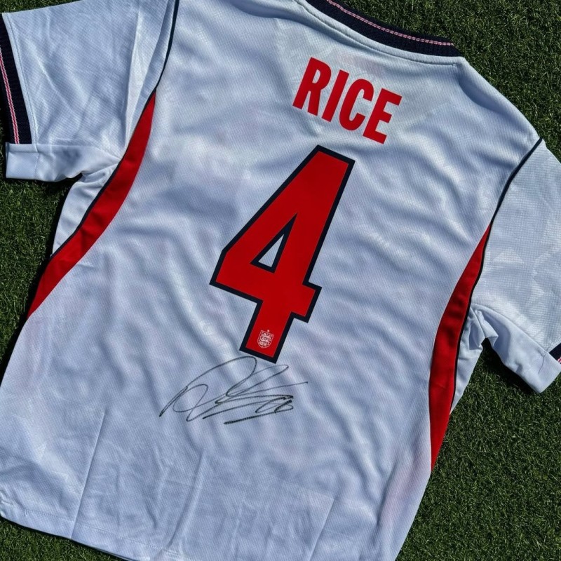 Declan Rice Signed England 2026-27 Football Shirt COA