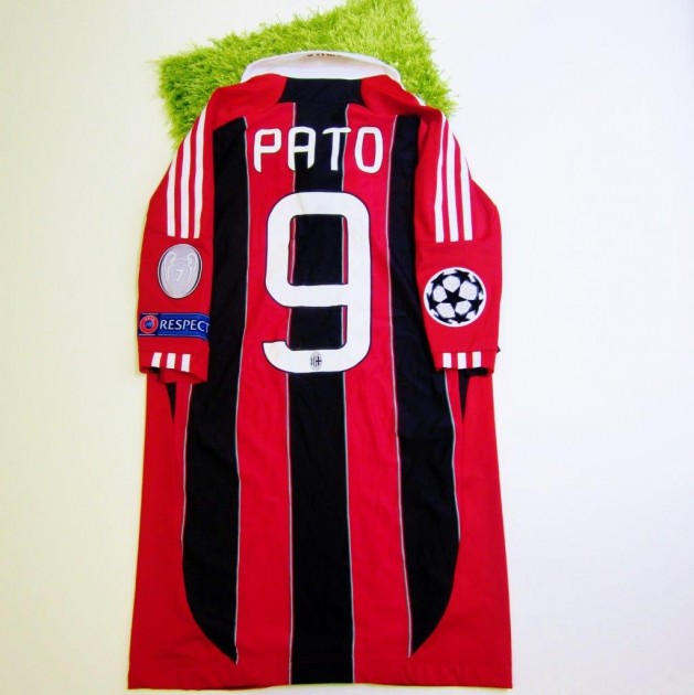 Pato Milan match worn shirt,  Milan-Malaga Champions League 2012/2013