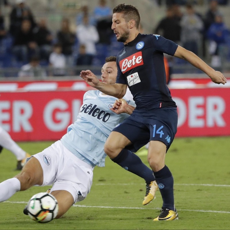 Mertens' Match-Issued/Worn Napoli Shirt, Serie A 2017/18