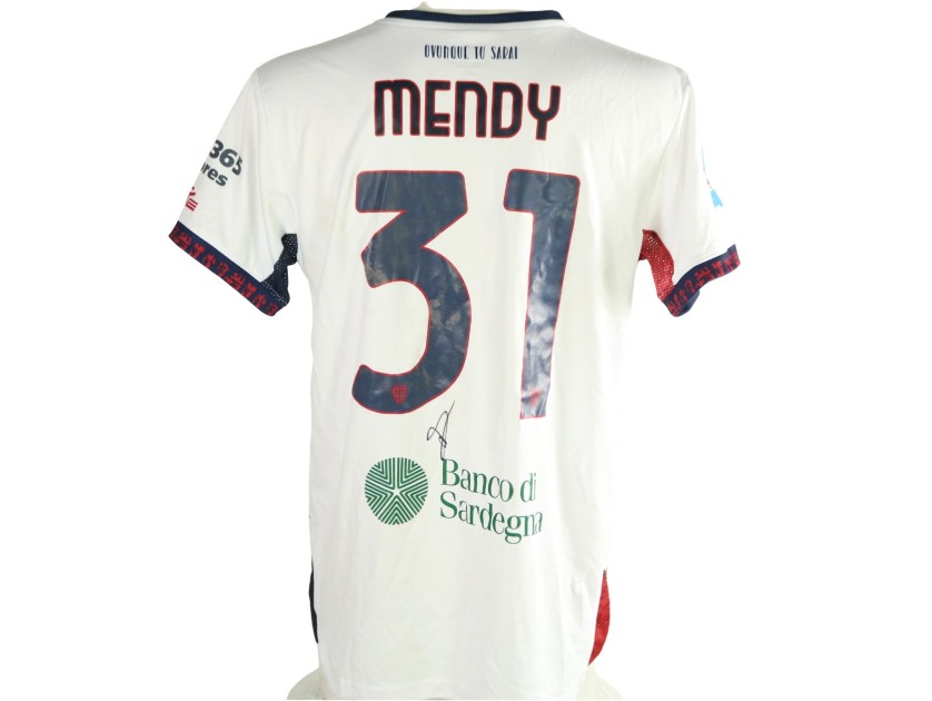 Maglia Mendy Unwashed Sassuolo vs Cagliari, 2026 - Autografata