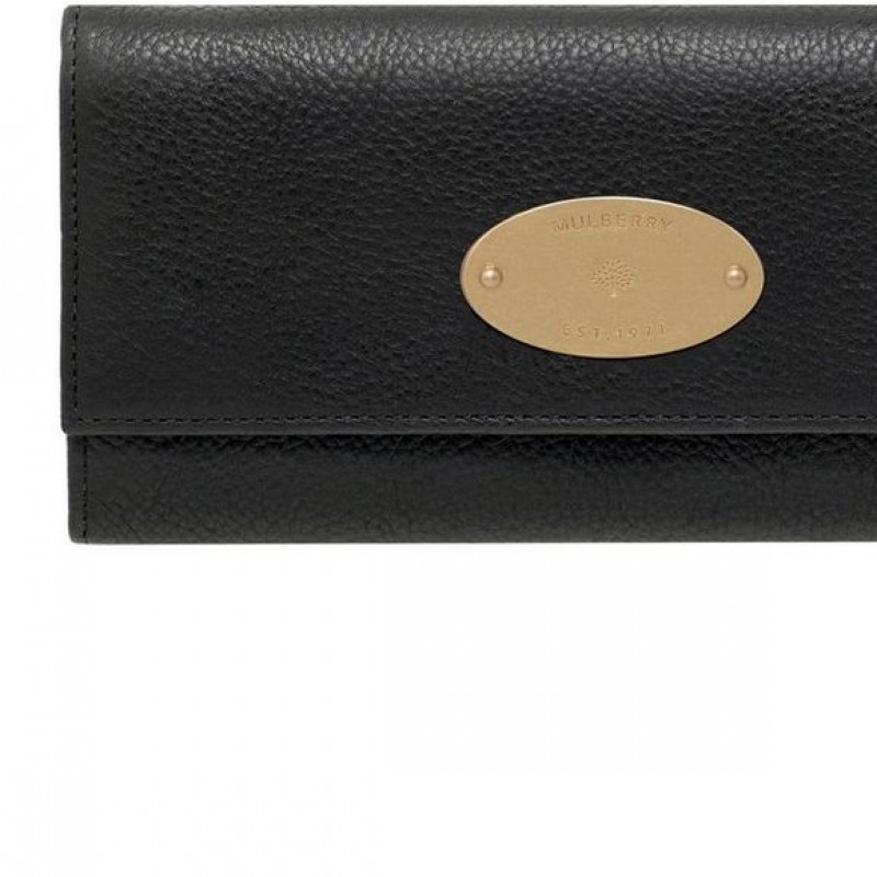Black Mulberry Continental Wallet