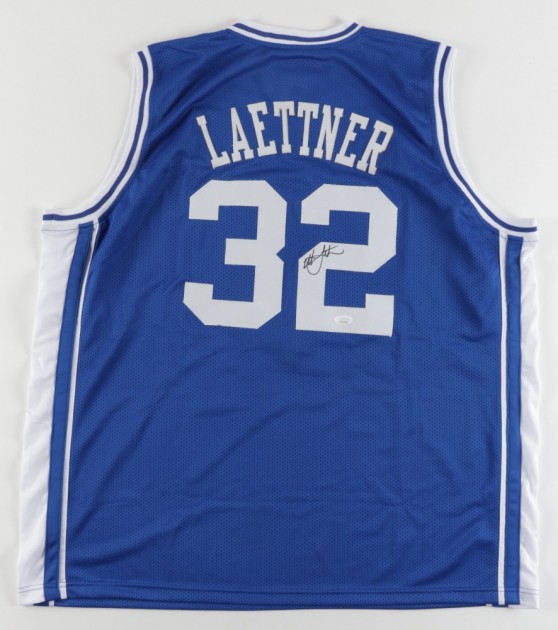 Christian Laettner Signed Jersey