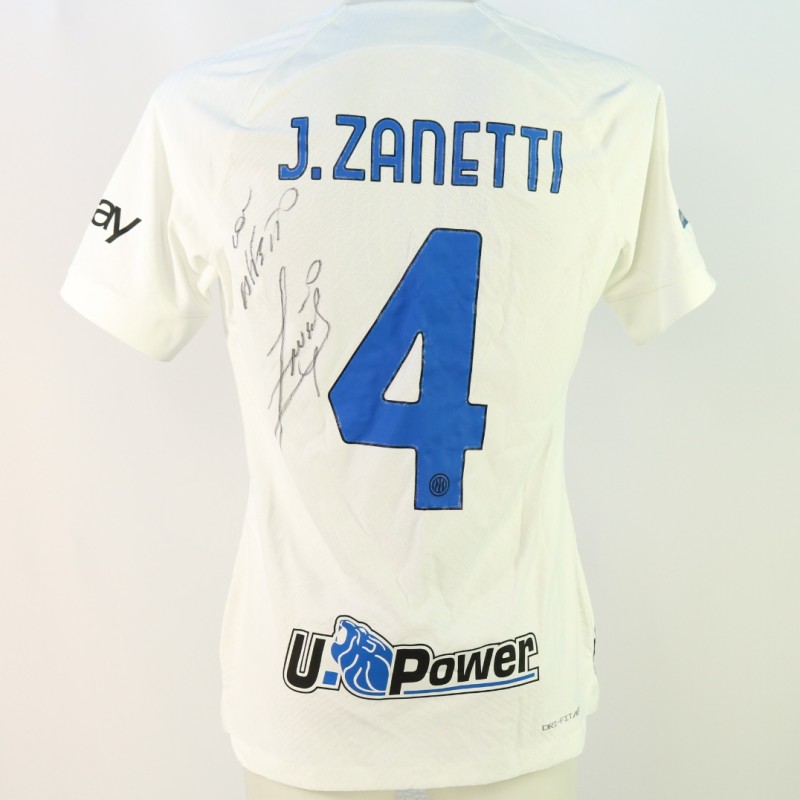 Maglia ufficiale Zanetti Inter - Autografata