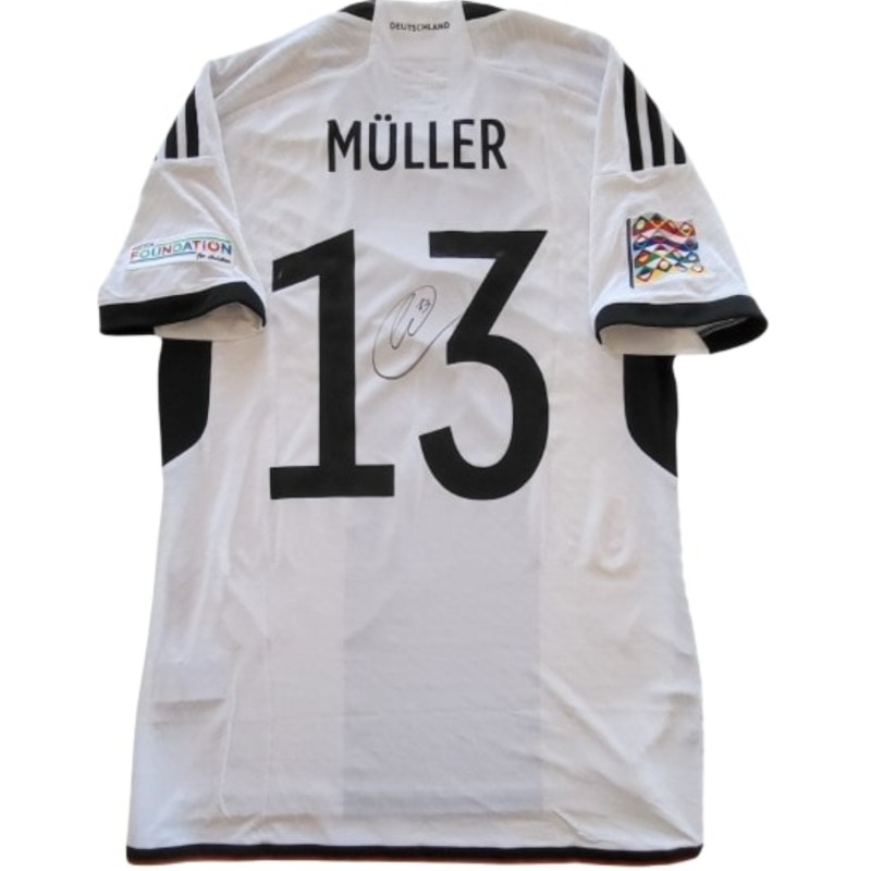 Muller's Signed Issued Shirt, Germany vs England 2022