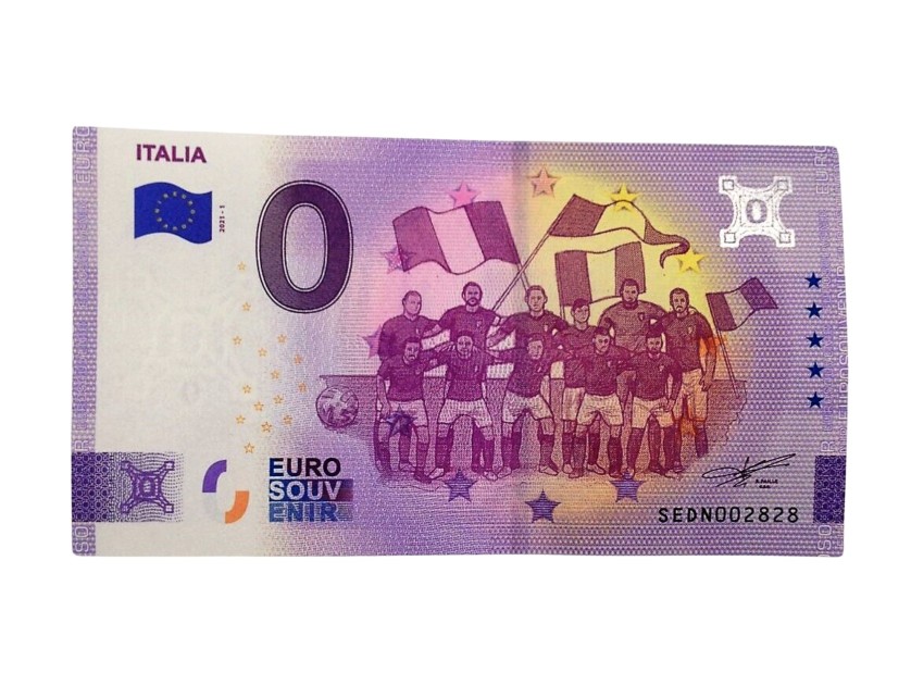 Zero Euro banknote - Italian National Team 2021