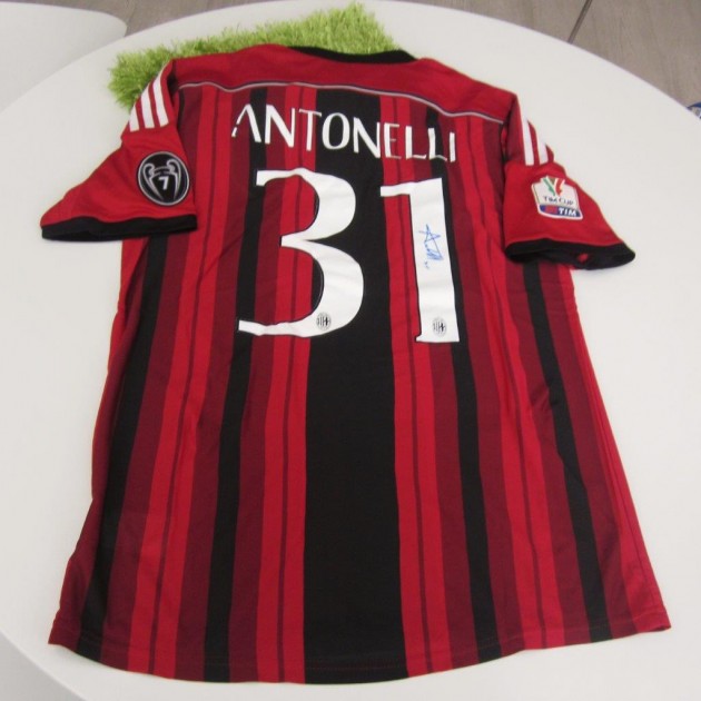 Antonelli Milan shirt, season 2014/2015 - signed