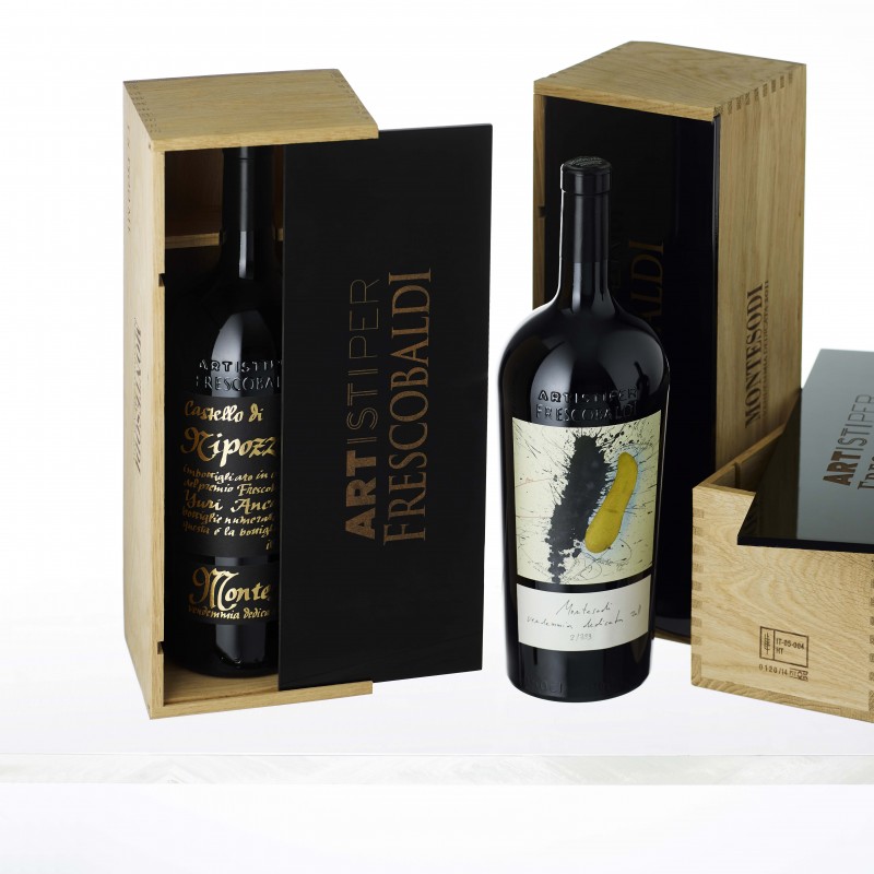 Two sets of limited edition ‘Artisti Per Frescobaldi’ 2011 Montesodi wine from Marchesi de’ Frescobaldi