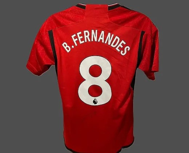 Cornice Per Foto Autografata Manchester United – Marcus Rashford, Edinson Cavani, Bruno Fernandes – Formato A4, Realizzata A Mano Nel Regno Unito