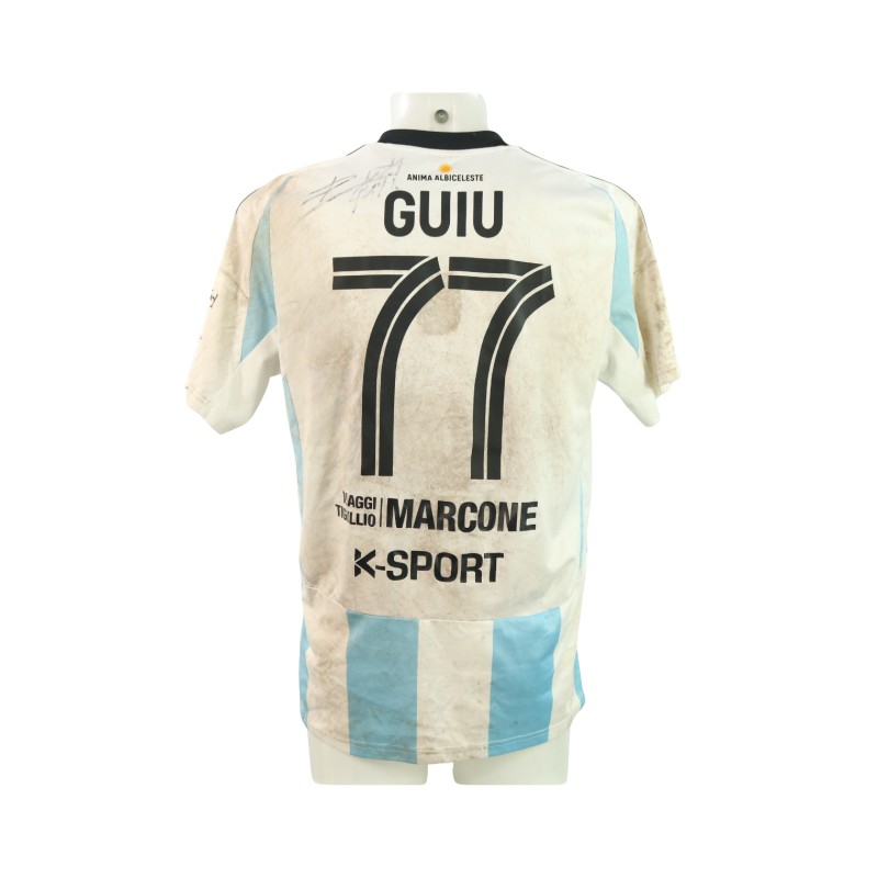 Guiu's Signed Unwashed Shirt, Pontedera vs Virtus Entella 2024