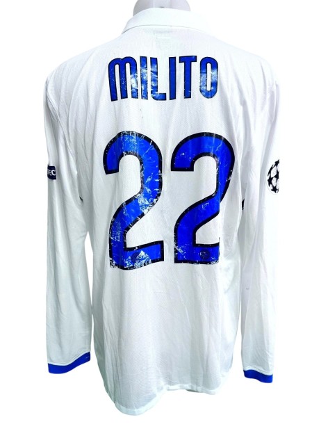 Milito's Inter Match-Issued Shirt, UCL 2009/10
