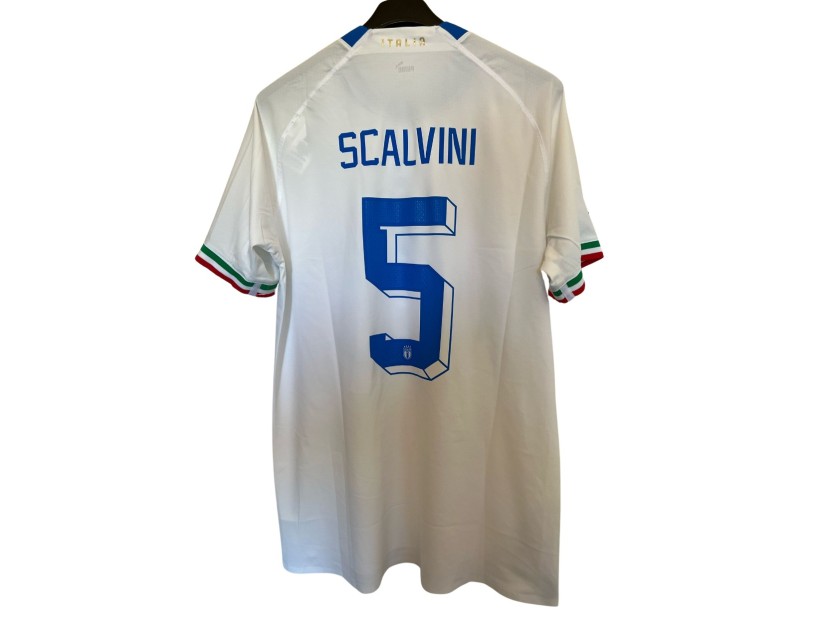 Scalvini's Match Shirt, Austria vs Italy 2022