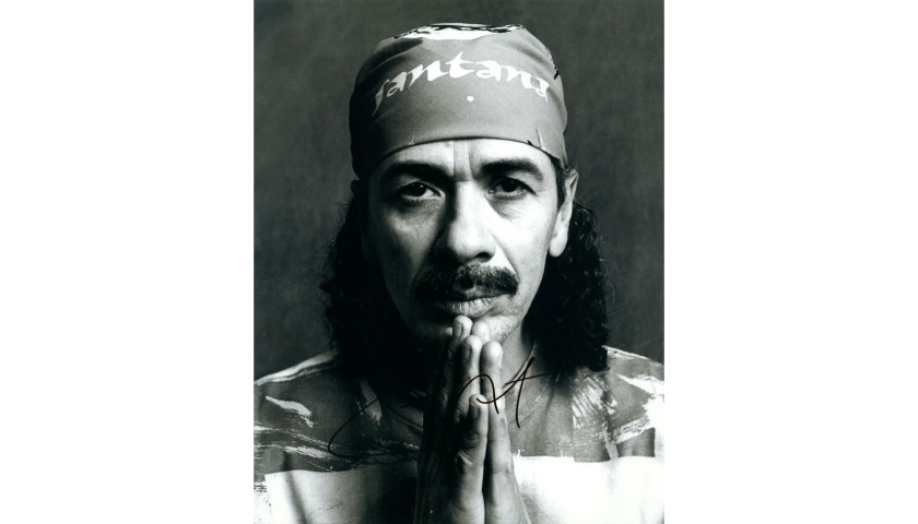 Carlos Santana Hand Signed Photograph