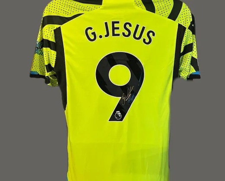 Gabriel Jesus' Arsenal 2023/24 Signed Away Shirt