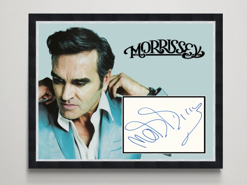 Esposizione firmata di Morrissey degli Smiths