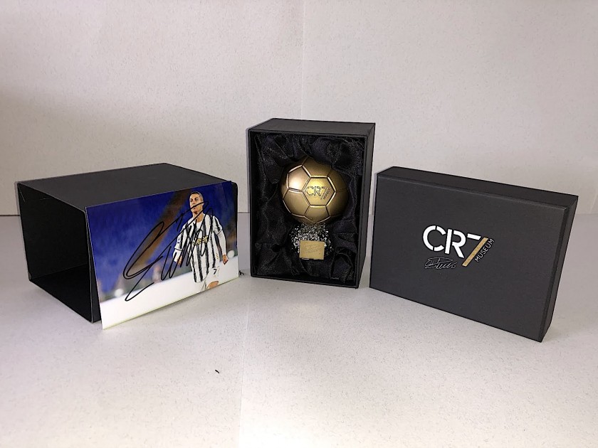 CR7 Museu Ballon d'Or + Cristiano Ronaldo Signed Photograph - CharityStars