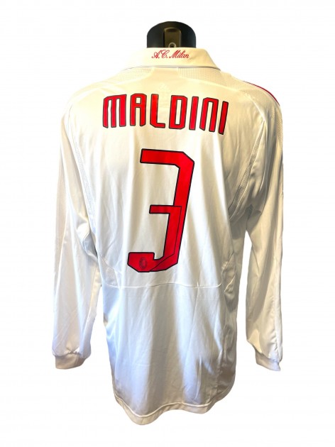 Paolo Maldini's AC Milan World Cup Final Champions 2007 Match Shirt vs Boca Juniors Club
