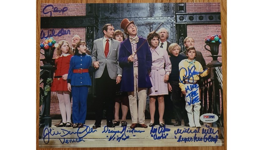 Willy Wonka Cast Hand Signed Photograph