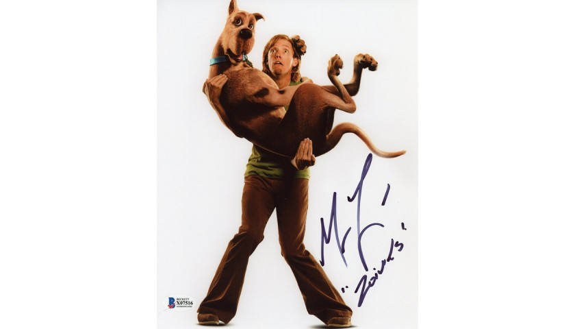 Matthew Lillard Signed Scooby Doo Photo