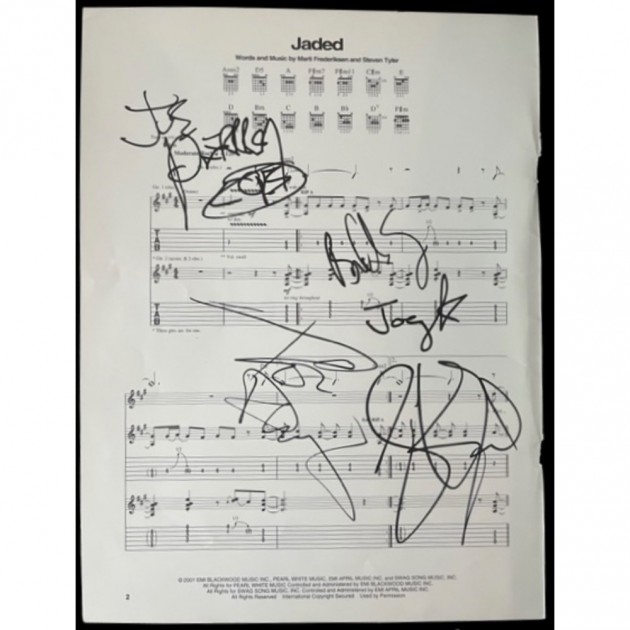 Aerosmith Signed Jersey Steven Tyler Autographed W Joe Perry Whitford  Hamilton