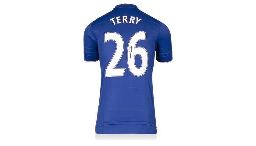 John Terry Back Signed Chelsea 2015-16 Home Shirt