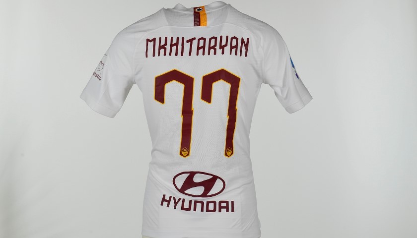 Mkhitaryan's Worn Shirt, Roma-Parma - "Grazie Maestro"