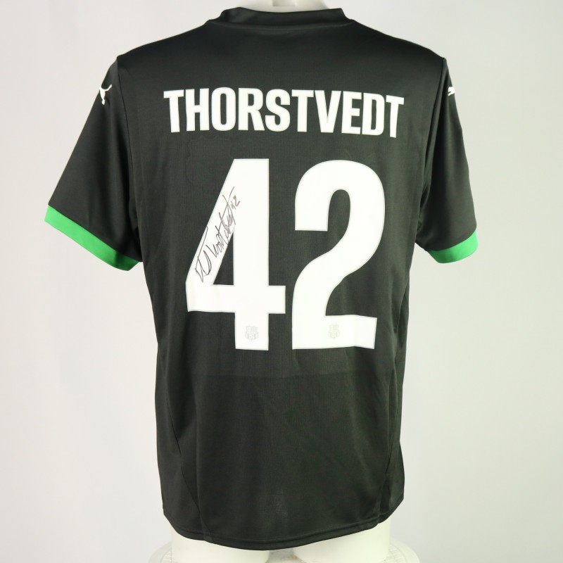 Thorstvedt's Sassuolo Signed Match-Issued Shirt, 2024/25