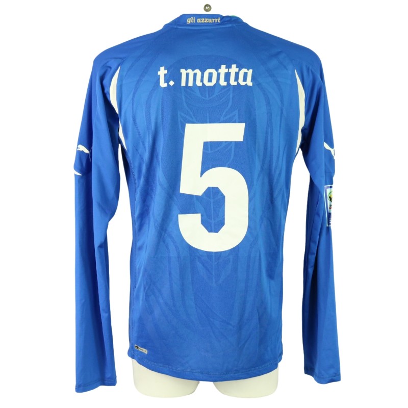 Thiago Motta's Italy Shirt, WC 2010 Qualifiers