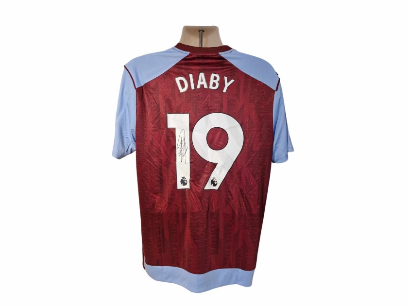 Maglia ufficiale firmata da Moussa Diaby per l'Aston Villa 2023/24