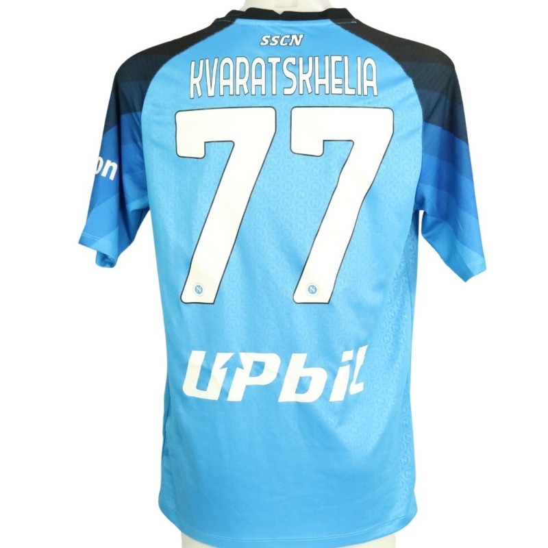 Kvaratskhelia Official Shirt, Napoli vs Sampdoria 2023 - Special Patch 