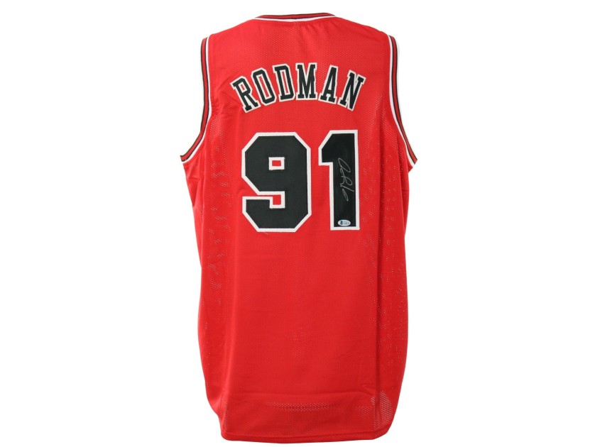 Rodman Replica Chicago Signed Jersey