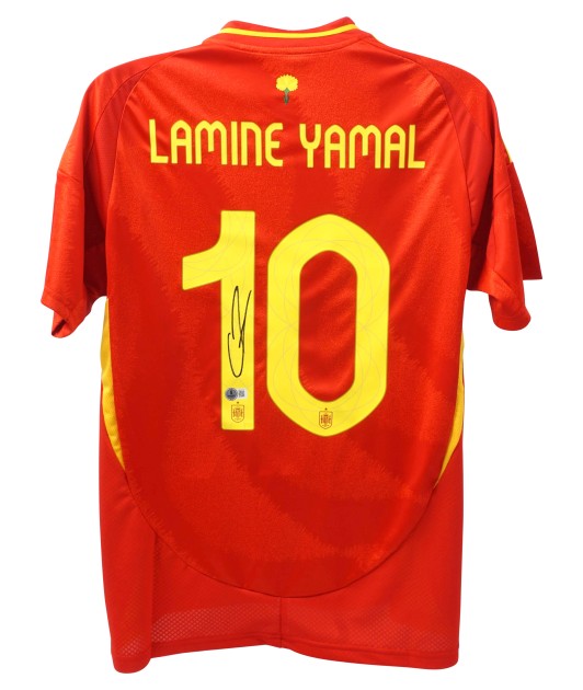 Lamine Yamal's Spain Signed Replica Shirt