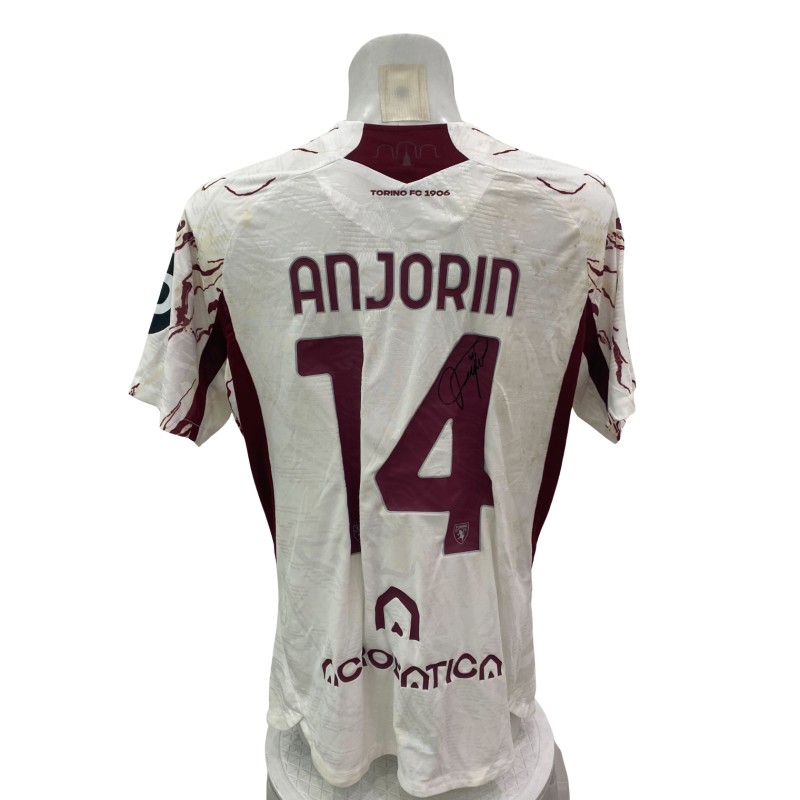 Anjorin's Signed Unwashed Shirt, Torino vs Modena Italian Cup 2025