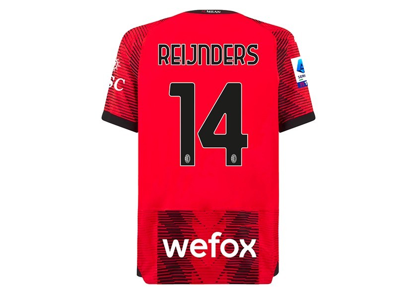 Maglia Reijnders Milan, 2023/2024 - Autografata con dedica personalizzata -  CharityStars