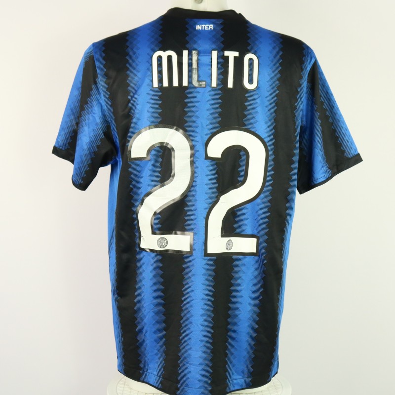 Maglia ufficiale Milito, TP Mazembe vs Inter 2010 -  FIFA Club World Cup Final