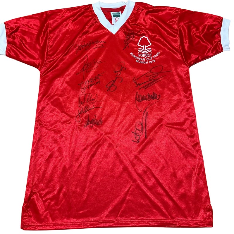 Nottingham Forest Official Shirt, UCL 1978/79 - Signed by the Team
