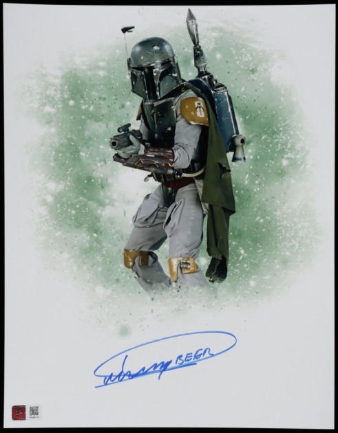 Dickey Beer Signed "Star Wars" Boba Fett Photo