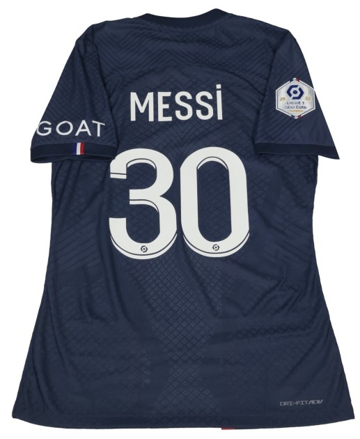 Messi's Paris Saint-Germain Match-Issued Shirt 2022/23