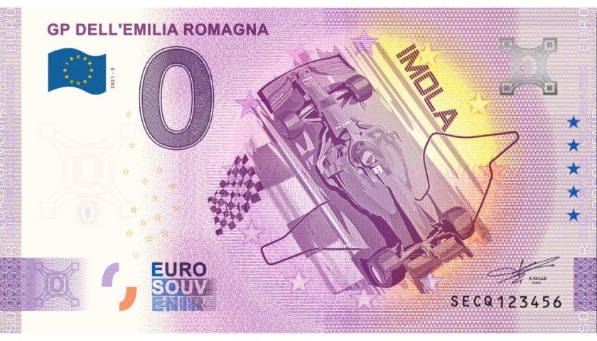 Banconota Zero Euro - GP dell'Emilia Romagna  (Imola)