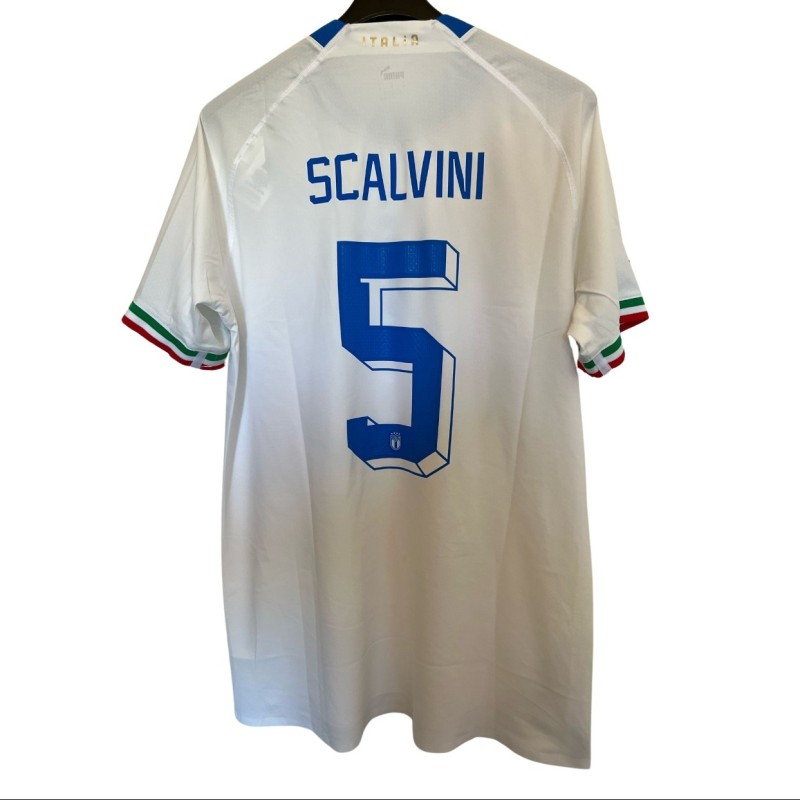 Scalvini's Match Shirt, Austria vs Italy 2022