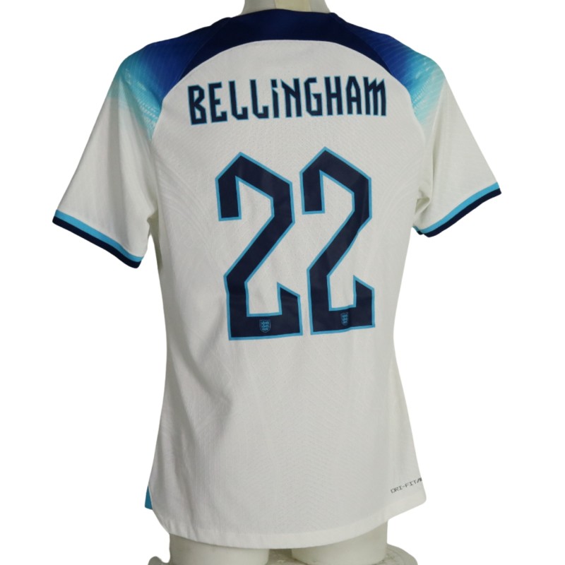 Bellingham's England Match-Issued Shirt, 2022