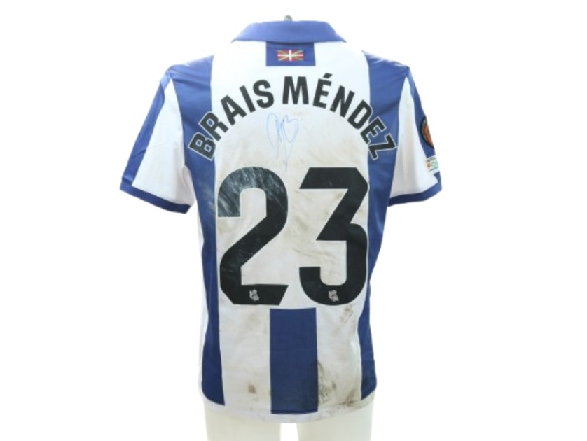 Brais Mendez's Real Sociedad vs Dynamo Kyiv Signed Unwashed Shirt, Europa League 2024