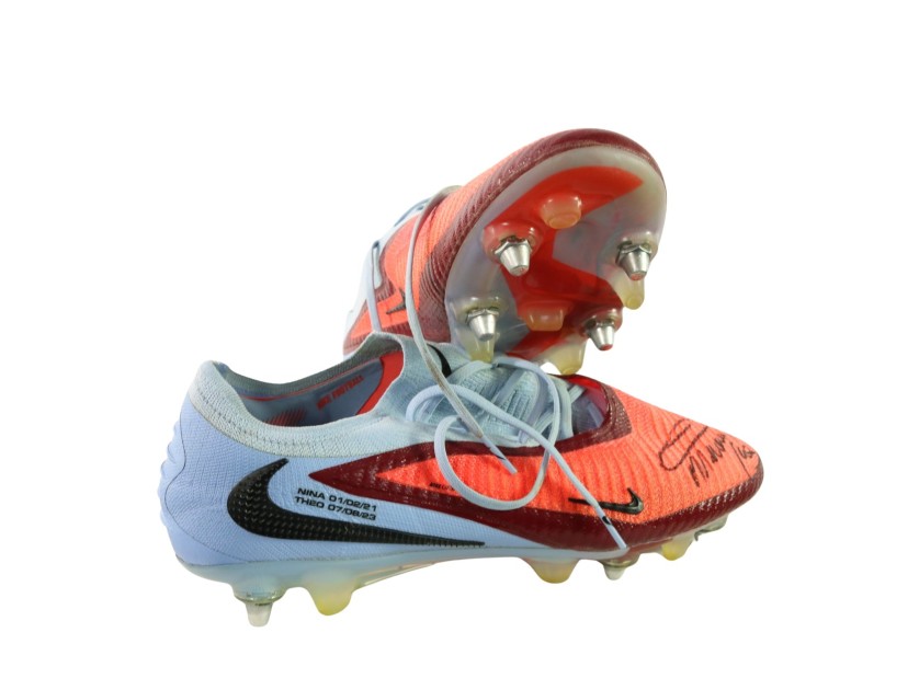 Lautaro Martinez's Inter Signed Match-Worn Football Shoes